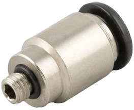 50010N STRAIGHT MALE ADAPTOR (PARALLEL) WITH EMBED HEXAGON
